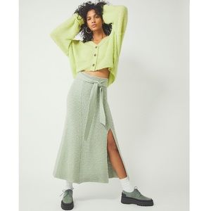 NWT Free People Claudia Blanket Skirt Oat XS